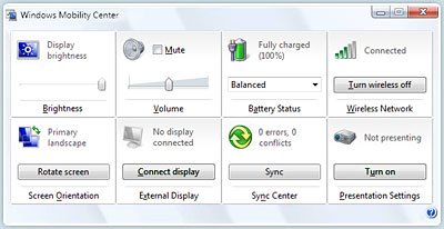 在Win7移動中心 快速設置電腦不再擔憂